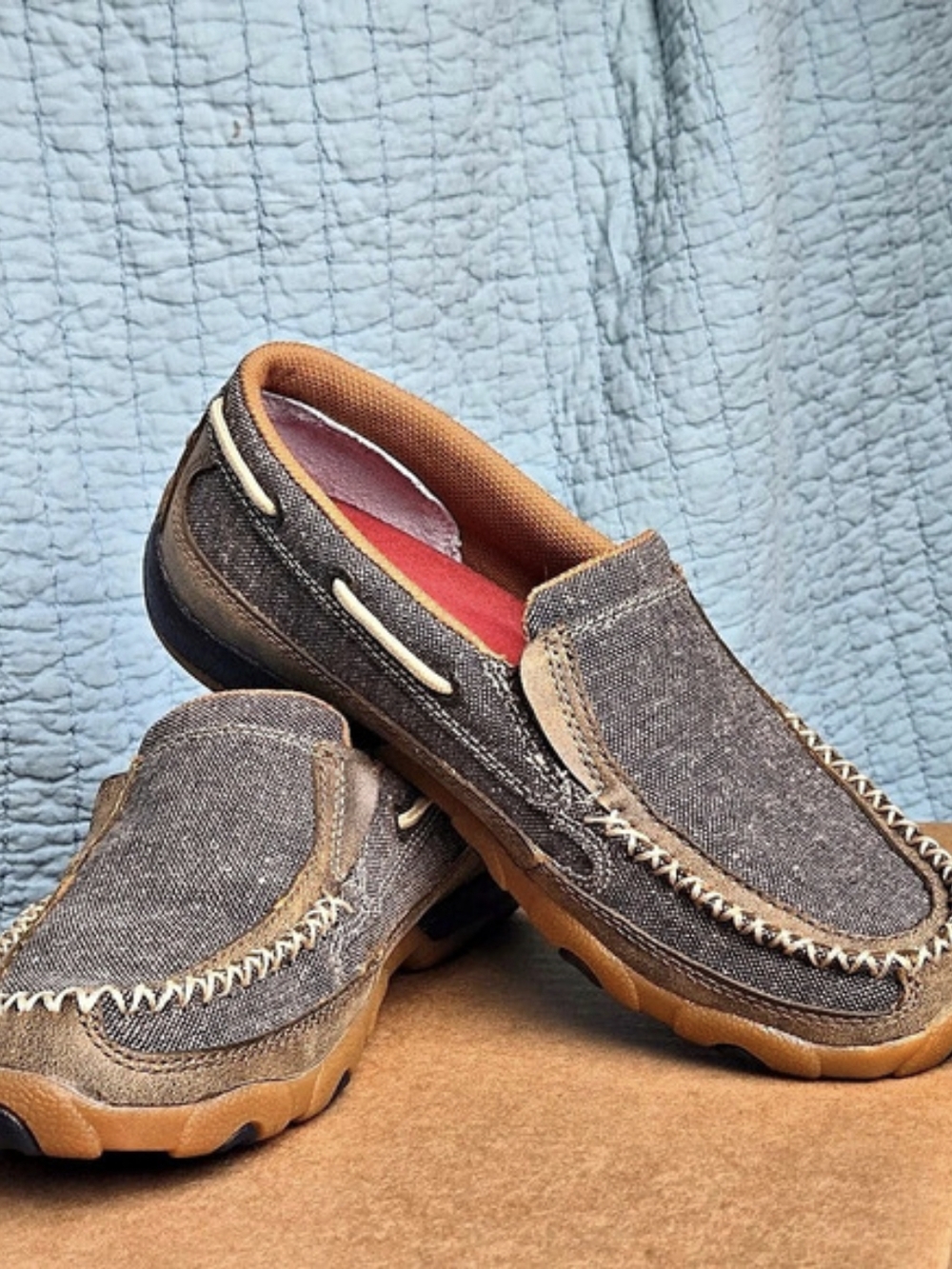 Twisted X WDM5009 Men's Leather Boat Shoes US 7M Like New